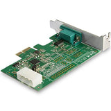 StarTech.com 1 Port RS232 Serial Adapter Card with 16950 UART - PCI Express Serial Port Card - 921.4Kbps - Windows & Linux Compatible (PEX1S953LP)