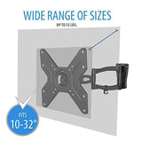 V7 LCD Monitor or TV Articulating Mount Arm for Flat Panel Screen 10"-24" with VESA 100/75mm
