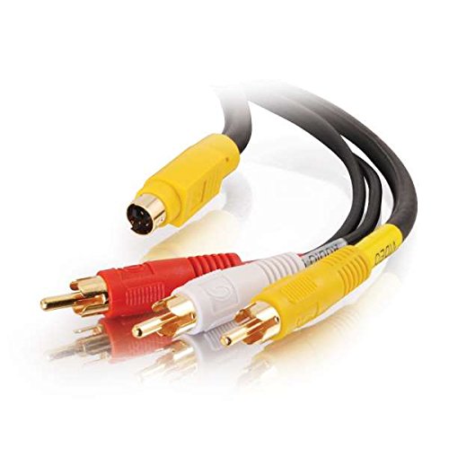 Video/Audio Cable - S-Video/Composite Video/Audio - 4 Pin Mini-Din;RCA - M