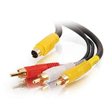 Video/Audio Cable - S-Video/Composite Video/Audio - 4 Pin Mini-Din;RCA - M