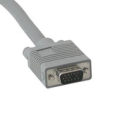 C2G 35011 VGA Cable - Premium Shielded HD15 SXGA M/M Monitor Cable with 45° Angled Male Connector, Gray (3 Feet, 0.91 Meters)