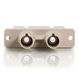 C2G 17646 SC Female to ST Female Duplex Fiber Optic Adapter, Beige