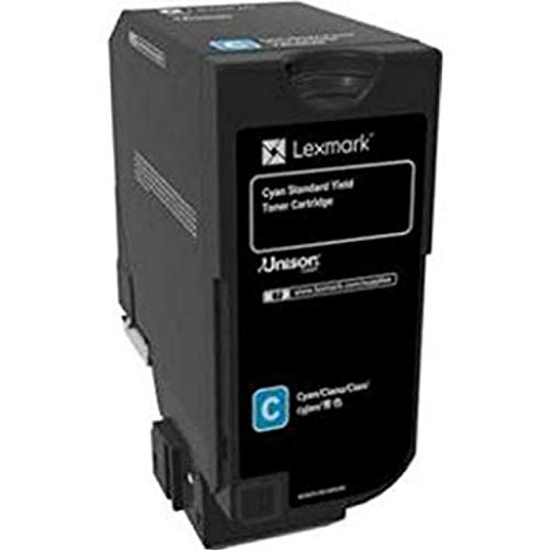 Lexmark Cyan Toner Cartridge, 7000 Yield (74C0S20)