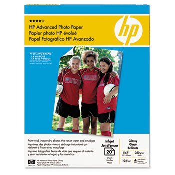 HP Advanced Photo Paper, GLS, 5X7, 20 Sheets CG812A Discontinued by Manufacturer