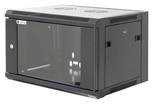 TECHly I-CASE FP-3009BKTY Networking Wall Cabinet, 180 Degree Window, Black