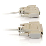 C2G 03029 DB25 Male to DB25 Female Serial RS232 Null Modem Cable, Beige (6 Feet, 1.82 Meters)