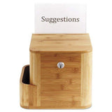 Safco Products Products Bamboo Suggestion Box, Natural (4237NA)