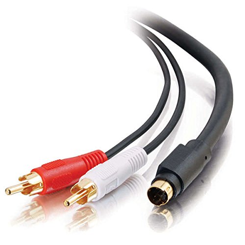 C2G 02309 Value Series S-Video + RCA Stereo Audio Cable, Black (6 Feet, 1.82 Meters)