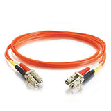 C2G 37958 OM1 Fiber Optic Cable - LC-LC 62.5/125 Duplex Multimode Fiber Cable, Plenum CMP-Rated, Orange (16.4 Feet, 5 Meters)