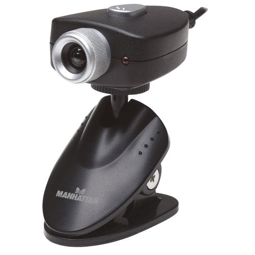 Manhattan 460668 5.0 Megapixels Webcam (Black and Silver)