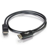 C2G 54424 DisplayPort Cable with Latches M/M, 8K UHD Compatible - Digital Audio Video, Black (20 Feet, 6.09 Meters)