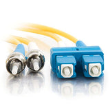 10M Duplex Fiber Smf Sc/st 9/125 PVC Yellow Patch Cord