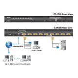 8-Port Ps/2-Usb Kvm on The Net with 1 Local/Remote User Access