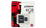 Kingston 4 GB microSDHC Class 4 Flash Memory Card SDC4/4GB