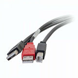 Cables to Go USB B to 2 USB a Male Y-Cable