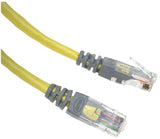 Belkin A3X126-10-YLW-M 10/100BT RJ45M/RJ45M CAT5E Crossover Cable (10-Feet, Yellow) with Molded Boot (Gray)