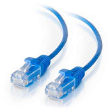 C2G 01029 Cat5e Cable - Snagless Unshielded Slim Ethernet Network Patch Cable, Blue (10 Feet, 3.04 Meters)