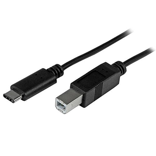 STARTECH USB C to USB B Printer Cable(USB2CB1M), Black, 3'