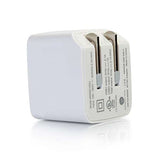 C2G 22322 2-Port USB Foldable Wall Charger for Apple, Android and Tablets - Compatible with Samsung and iPhone - AC to USB Adapter, 5V 2.1A Output, White