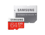 Samsung Evo Plus Class 10 Micro SDXC with Adapter, 64GB (MB-MC64GA)