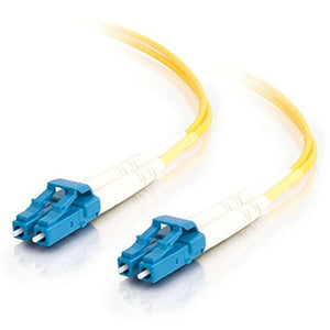 C2G 25977 OS2 Fiber Optic Cable - LC-LC 9/125 Duplex Single-Mode PVC Fiber Cable, Yellow (32.8 Feet, 10 Meters)