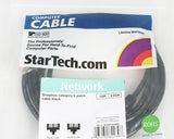 StarTech.com Cat6 Ethernet Cable - 10 ft - Black - Patch Cable - Snagless Cat5 Cable - Network Cable - Ethernet Cord - Cat 6 Cable - 10ft