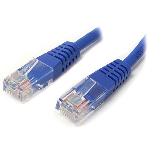 StarTech.com Cat5e Ethernet Cable - 25 ft - Blue - Patch Cable - Molded Cat5e Cable - Long Network Cable - Ethernet Cord - Cat 5e Cable - 25ft (M45PATCH25BL)