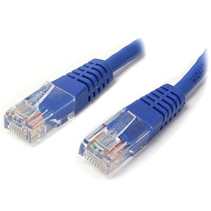 StarTech.com M45PATCH1BL Blue Molded RJ45 UTP Cat 5e Patch Cable, 1-Feet