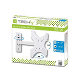 Techly ICA-LCD 2901WH Tilt/Swivel TV 1-Arm Tilt/Swivel TV Wall Mount- 19-37", White