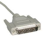 C2G 03023 DB25 Male to DB9 Female Serial RS232 Null Modem Cable, Beige (25 Feet, 7.62 Meters)