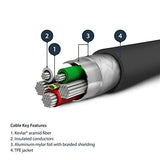 StarTech.com 3.3ft. / 1 m Heavy-Duty USB to Lightning Cable for iPhone & iPad - Black - MFi Certified (RUSBLTMM1MB)