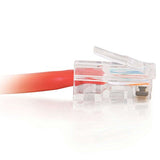 C2G 26709 Cat5e Crossover Cable - Non-Booted Unshielded Network Patch Cable, Red (25 Feet, 7.62 Meters)