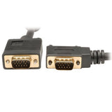 Tripp Lite SVGA/VGA Monitor Extension Cable with RGB Coax Gold HD15M/Right-Angle HD15M, 25-Feet (P502-025-RA)