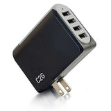 C2G 20277 4-Port USB Wall Charger - AC to USB Adapter, 5V 4.8A Output