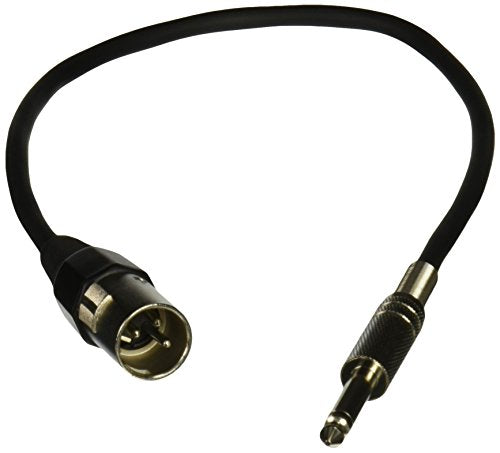 C2G 40033 Pro-Audio XLR Male to 1/4 Inch Male Cable, Black (1.5 Feet, 0.45 Meters)