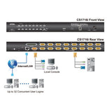 16-Port Ps/2-Usb Kvm on the Net With 1 Local/Remote User Access