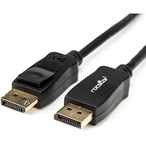 Rocstor Premium 3ft / 1m DisplayPort 1.2 Cable M/M - DisplayPort 4k - DisplayPort Male Digital Audio/Video - 3ft - Black- DP TO DP Cable 4Kx2K - DisplayPort for Monitor, Audio/Video Device - 2.70 GB/s