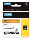 DYMO RhinoPRO Labeller Tape, Vinyl Tape Cassette 3/4" x 18', Box of 1, Black on Orange (18436)