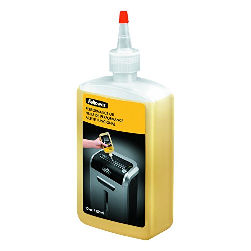 Fellowes Powershred Performance Oil -12 oz -Yellow