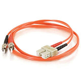 2m Duplex Fiber Mmf Sc/St M/M 50/125 Orange Patch Cable