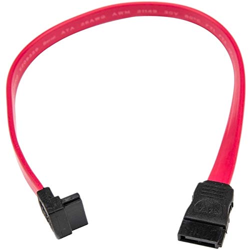 Rocstor Premium 12in SATA to Right Angle SATA Serial ATA Cable - SATA - 12in - SATA - SATA Right an