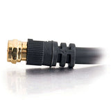 Video Cable - F Connector - Male - F Connector - Male - 50 Feet - Black - Shield