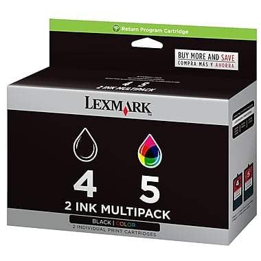 LEXMARK 53A4320 #4/5 Black/Color Print Cartridge Ink Combo Pack