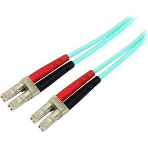 2m Fiber Optic Cable - 10 Gb Aqua - Multimode Duplex 50/125 - Lszh - Lc/lc - Om3 - Lc To Lc Fiber P