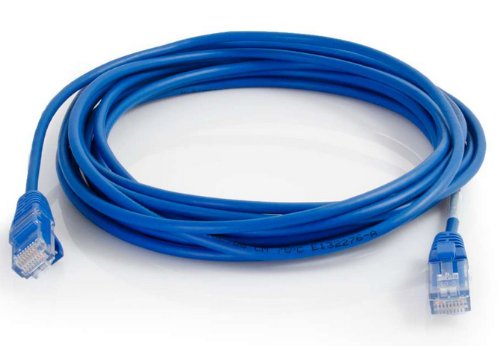 C2G 01029 Cat5e Cable - Snagless Unshielded Slim Ethernet Network Patch Cable, Blue (10 Feet, 3.04 Meters)