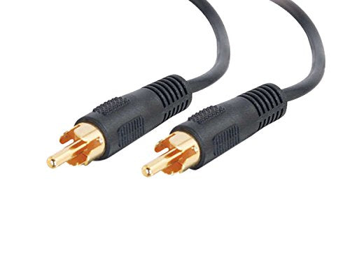 C2G 03167 Value Series Mono RCA Audio Cable, Black (6 Feet, 1.82 Meters)