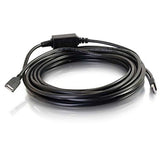 C2G 39011 USB Active Extension Cable - USB 2.0 A Male to A Female Cable, Plenum CMP-Rated, Black (32 Feet, 9.75 Meters)