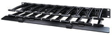 Horizontal Cable Manager, 1u X 6 Deep, Single-Sided with Cover