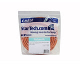 StarTech.com N6PATCH25OR Cat6 Ethernet Cable - 25 ft - Orange - Patch Cable - Snagless Cat5 Cable - Long Network Cable - Ethernet Cord - Cat 6 Cable - 25ft