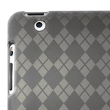 Amzer AMZ90784 Luxe Argyle High Gloss TPU Soft Gel Skin Case for Apple Ipad 2 (Gray)